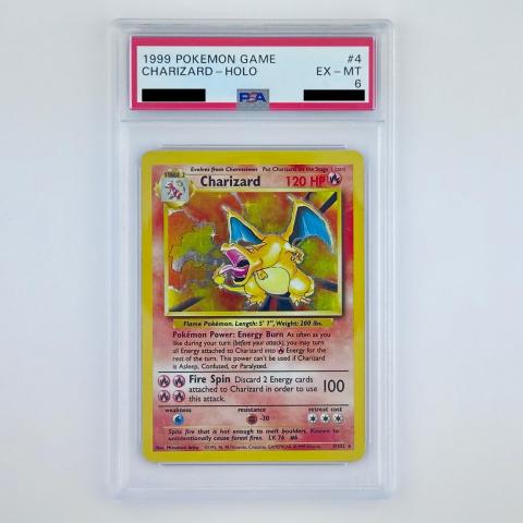 1999 Base Set Unlimited Charizard #4/102 - PSA 6